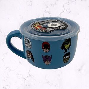 Marvel Avengers Comics Ceramic Soup/Lid Mug, 24oz